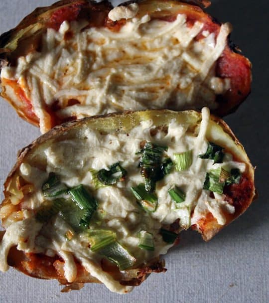 pizza potato skins