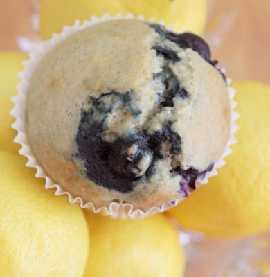 Dairy Free Blueberry Lemon Muffins