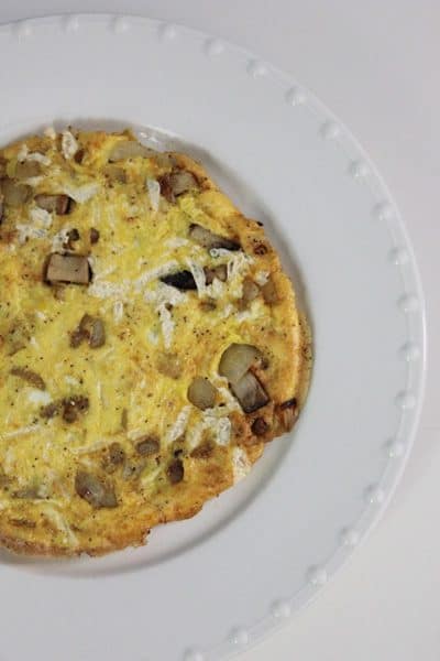 Dairy Free Mushroom Onion Frittata