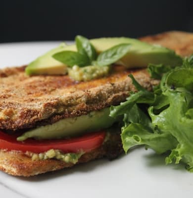 Dairy Free Eggplant Sandwich