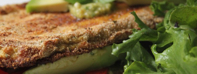 Dairy Free Eggplant Sandwich