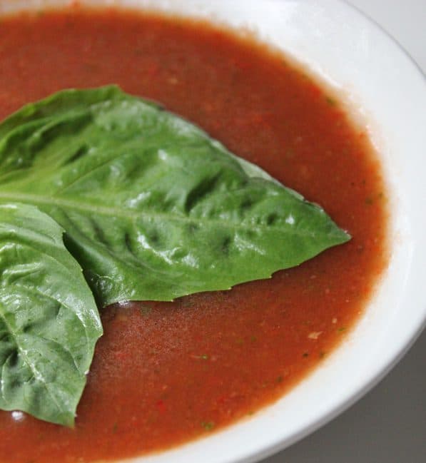 Tomato Basil Gazpacho