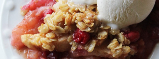 Apple Crumble with Pear & Cranberry