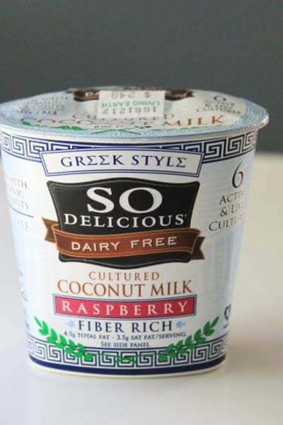 So Delicious Dairy Free Raspberry Greek Yogurt