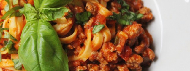 Linguine with Turkey Ragu