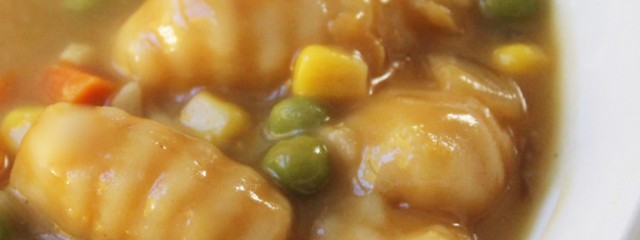 Veggie Dumpling Soup