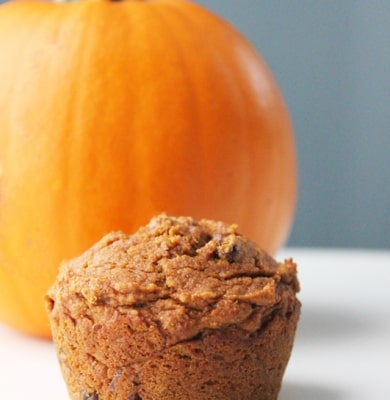 Vegan Pumpkin Maple Muffins with Raisins