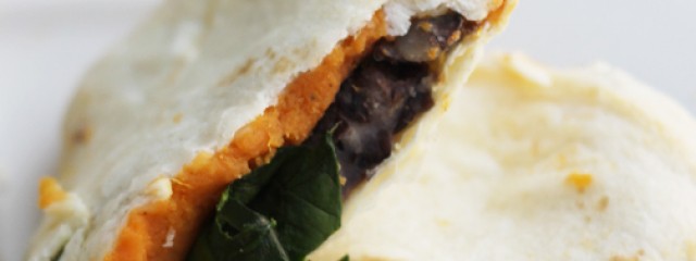 Sweet Potato Spinach Quesadillas