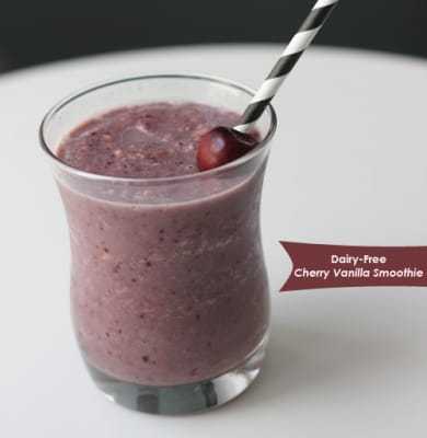 Dairy Free Cherry Vanilla Smoothie