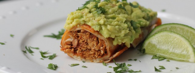 Dairy Free Chicken & Bean Enchiladas