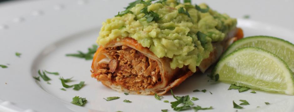 Dairy Free Chicken & Bean Enchiladas