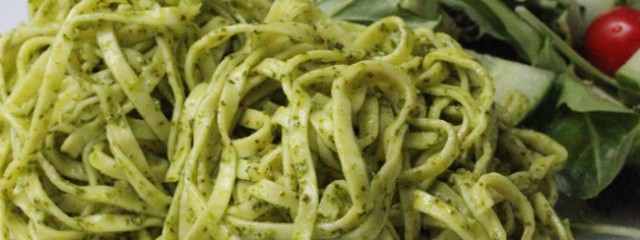 Linguine with Spinach Lemon Pesto