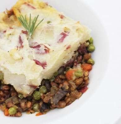 Vegan Sheperds Pie with Lentils